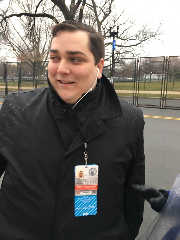 What an experience-  local man helping with inauguration activities.
