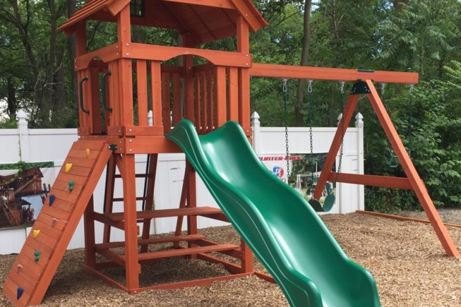 Local family teaming up with local business to GIVE AWAY this amazing backyard playset!