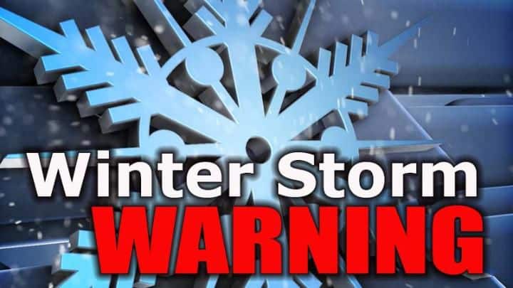 Winter Storm Warning… And it looks like a doozy